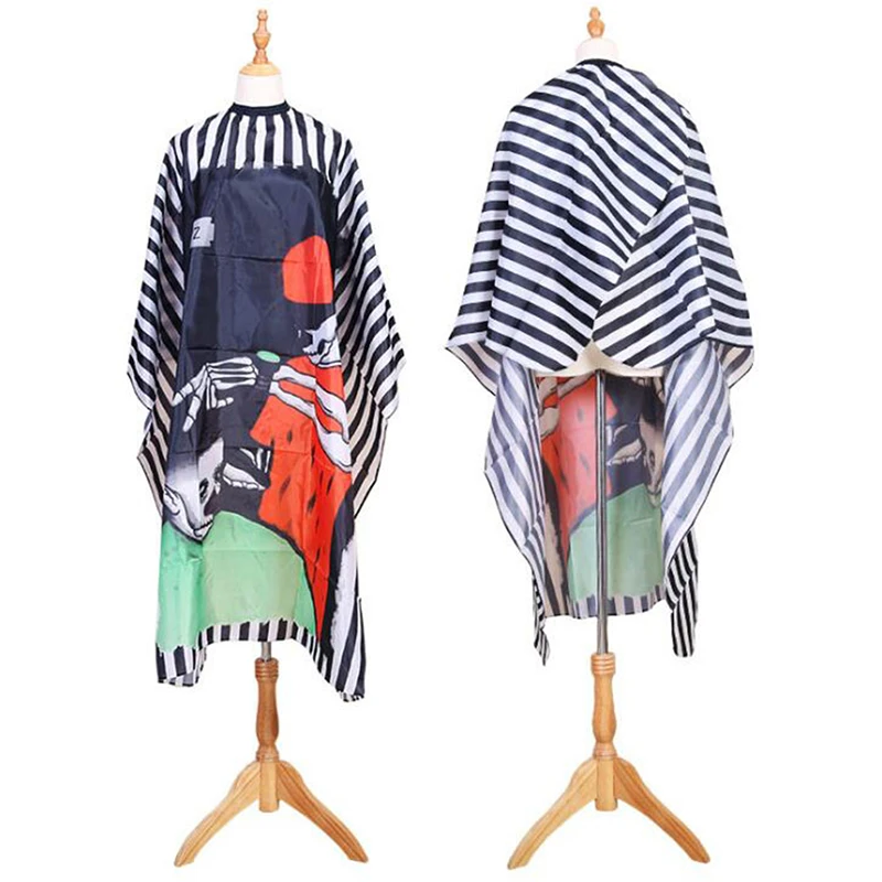 

Водонепроницаемый ткань для стрижки волос, стрижка узор накидка для салона, парикмахерской парикмахерские фартуки Обёрточная бумага плать...