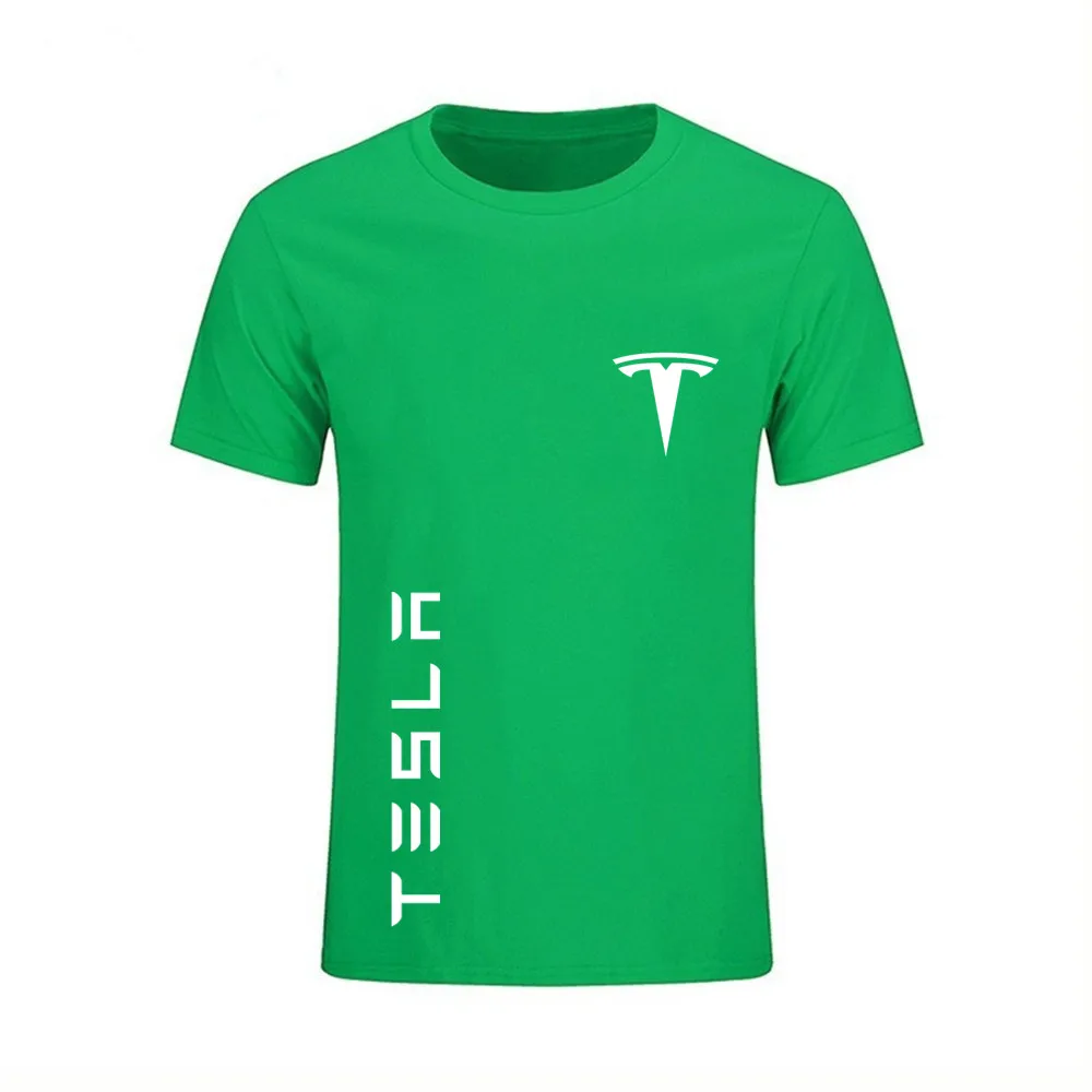 Футболка Tesla для мужчин и женщин модные хлопковые футболки оверсайз детские топы