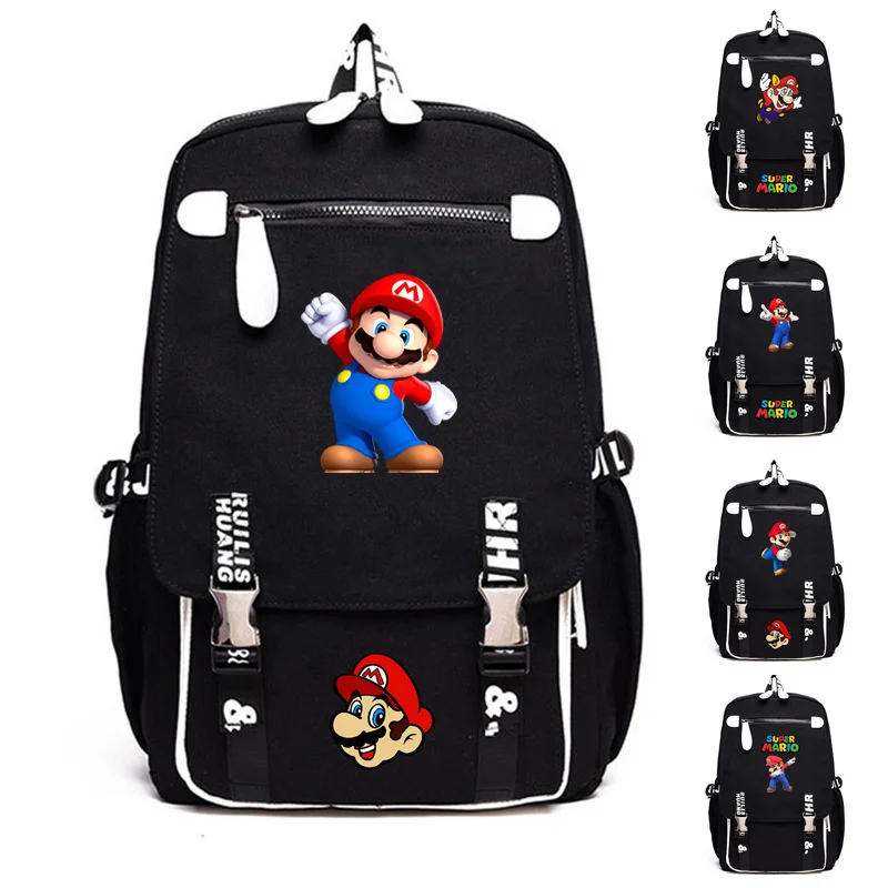 

Рюкзак Марио, персонажи мультфильмов, окружающие студенты, школьный ранец, рюкзак для путешествий на открытом воздухе