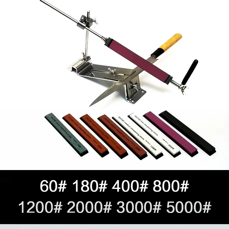 ruixin pro multi grit 60-10000 sharpening system knife sharpening stone sharpener whetstone fine coarse grind - Цвет: machine 8 stones-A