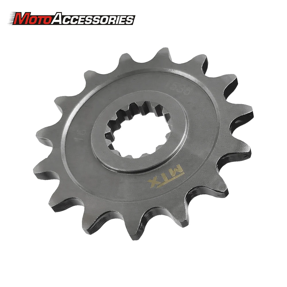 For Yamaha Road Motorcycle Steel Front Engine Sprocket Full Rear Sprockets Of OE Type Rubber Cushioned 15T | Автомобили и