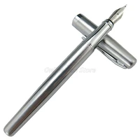 duke 209 stainless steel fude calligraphy fountain pen bent nib professional school office stationery writing tool pen gift