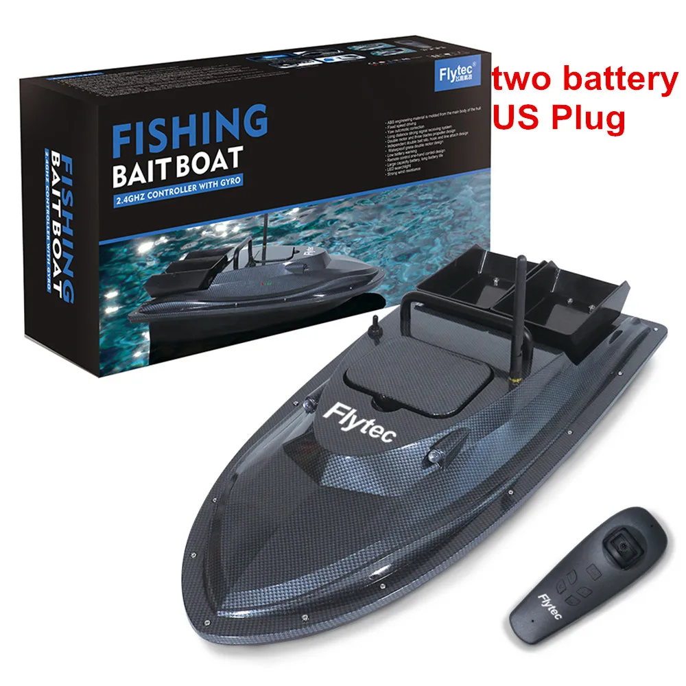 2 battery US (A) Flytec V007 RC лодки 4CH 2,4 ГГц 500 м управление рыболовный искатель приманка двойной мотор дистанционное управление лодка высокая скорость 4,8 км/ч скоростная лодка - Цвет: 2 battery US (A)