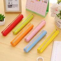 stationery long polka dot candy color pencil case creative primary and secondary school students pencil bag pencil case