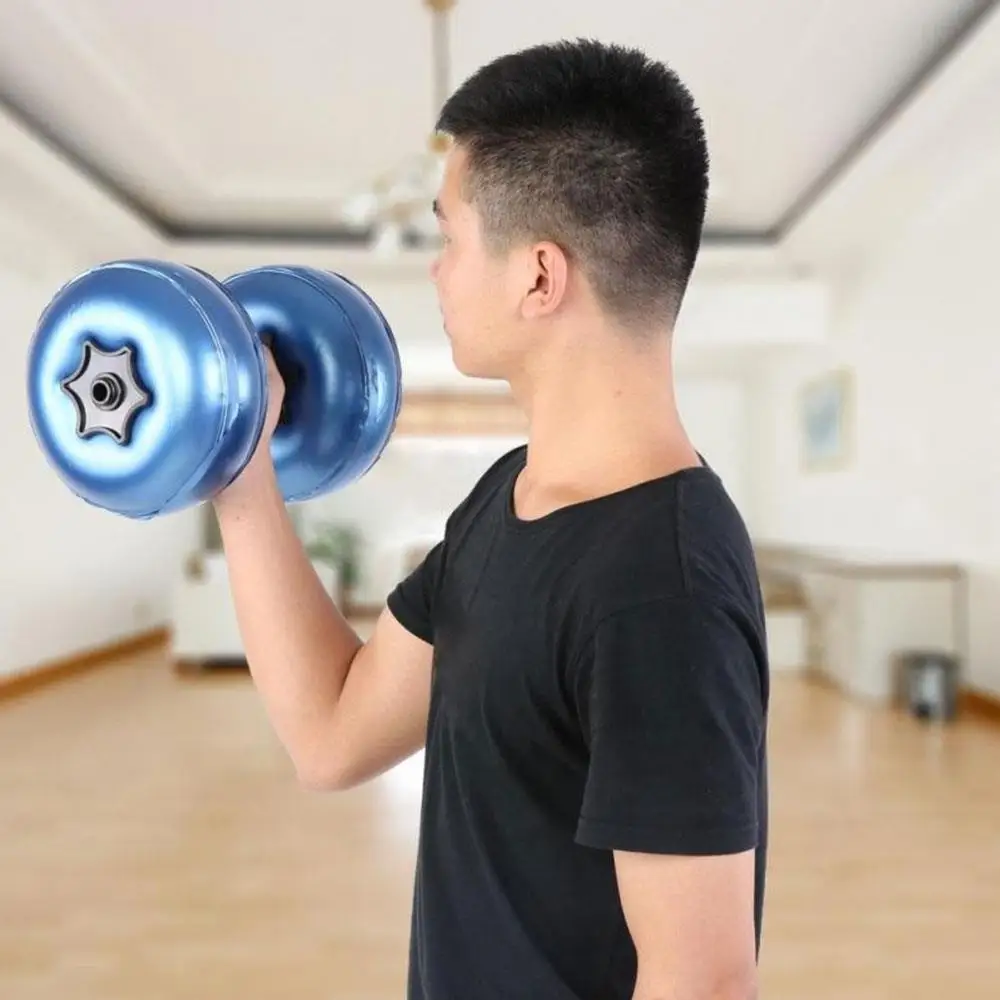 

Gym Strength Training Water Dumbbell Inflatable Dumbbell Bodybuilding Schoolgirl Cast Iron Muscle Cap Barbell Dumbbell Outdoors