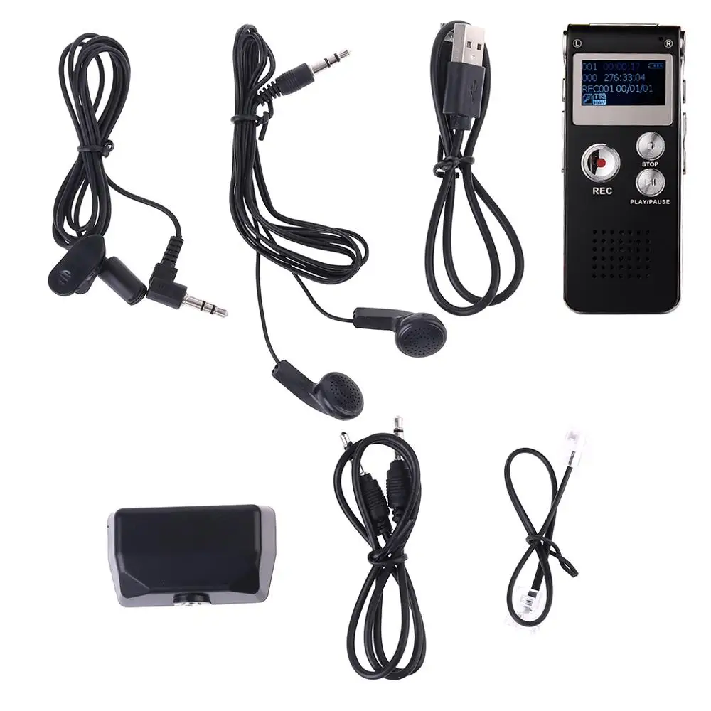 8GB Клип USB Цифровой диктофон Аудио Диктофон Запись Ручка MP3 плеер