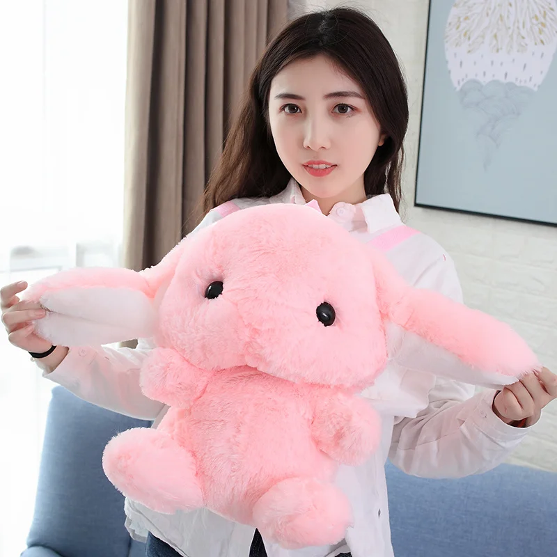 Миленький плюшевый кролик рюкзак японский Kawaii Мягкий Кролик Рюкзак длинные уши кроликов рюкзак в форме животных девочек школьный детский подарок