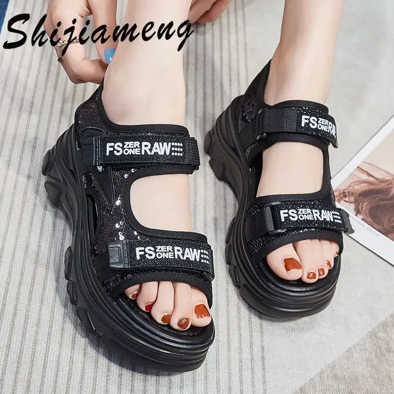 

Fashion fashion outdoor sandals women 2021 summer new breathable women's shoes leisure fish mouth thick soled shoes