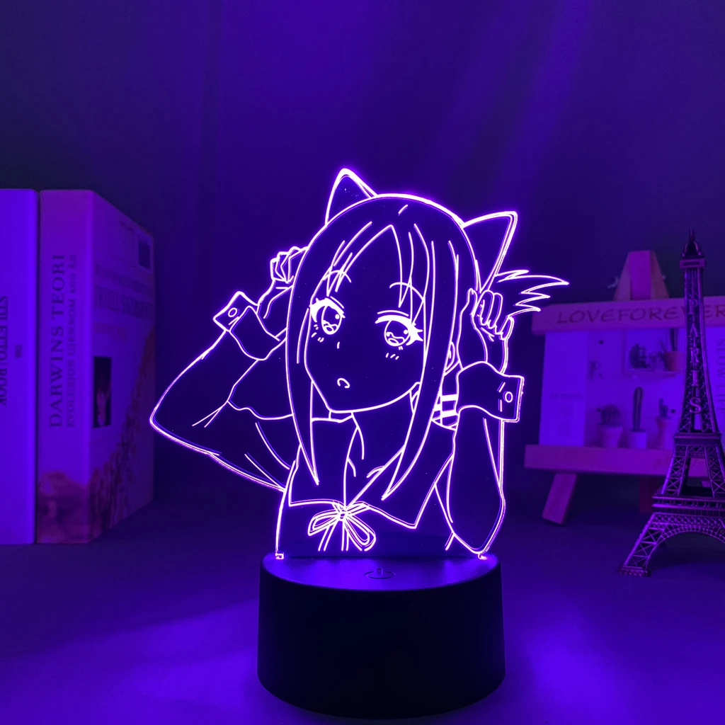 

Светодиодный ночник с аниме Kaguya Sama Love Is War для спальни светильник на батарейках, подарок на день рождения, лампа для манги, Love Is War