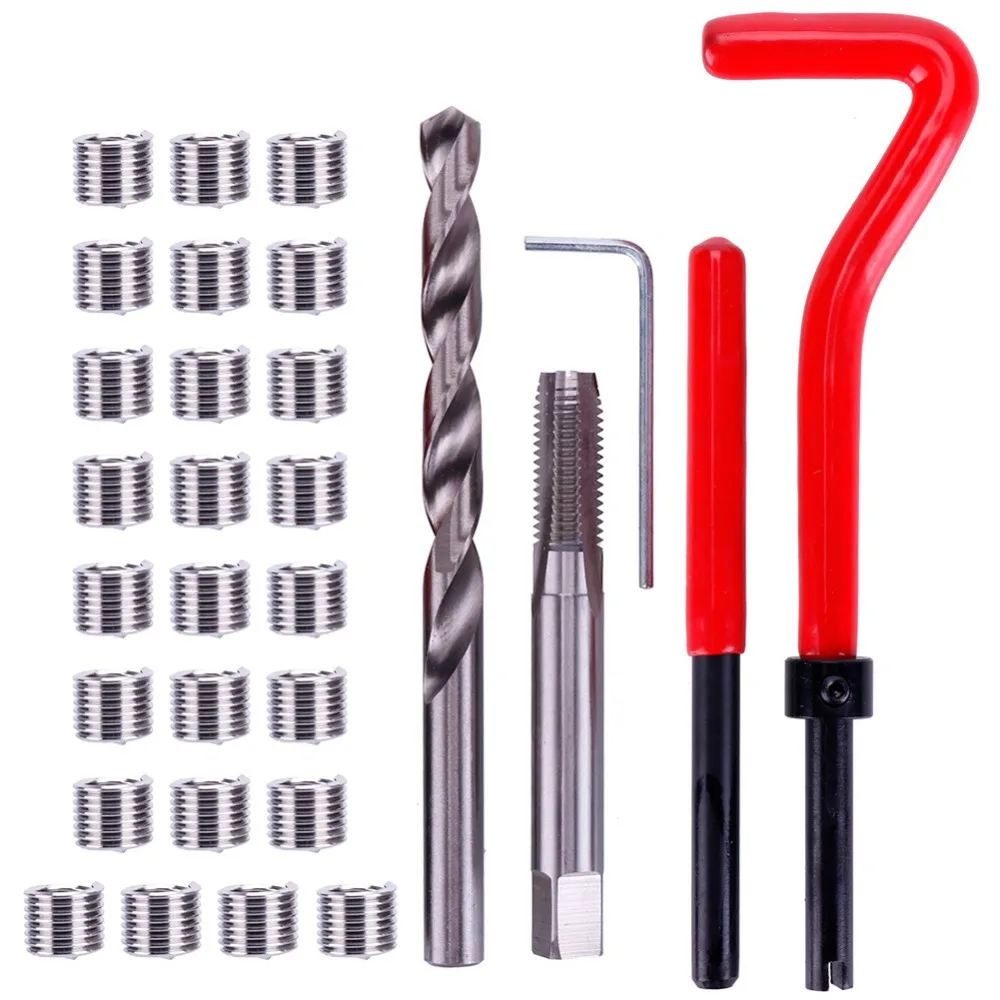 

Фотоэлемент 30 шт. красная пробка для слива масла отстойник Болт резьба набор для ремонта M8 кран масляная сковорода резьба набор инструменто...