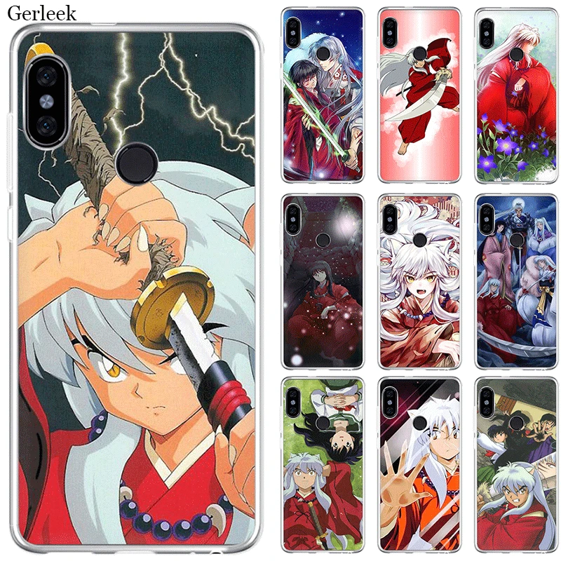 Чехол для мобильного телефона Redmi 3S 3 4 6 4A 4X 5A 7 7A K20 GO Pro Plus Жесткий аниме Inuyasha Cool