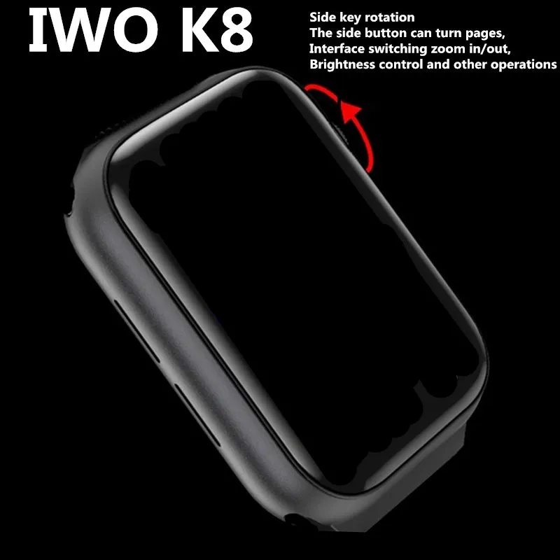 2021 IWO K8 max Series 6 IWO12 Смарт часы 44 мм для телефонов Apple IOS Android Беспроводная зарядка