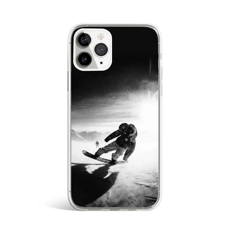 

Lavaza ski neige Snowboard Phone Case Transparent for iPhone 11 12 mini pro XS MAX 8 7 6 6S Plus X 5S SE 2020 XR