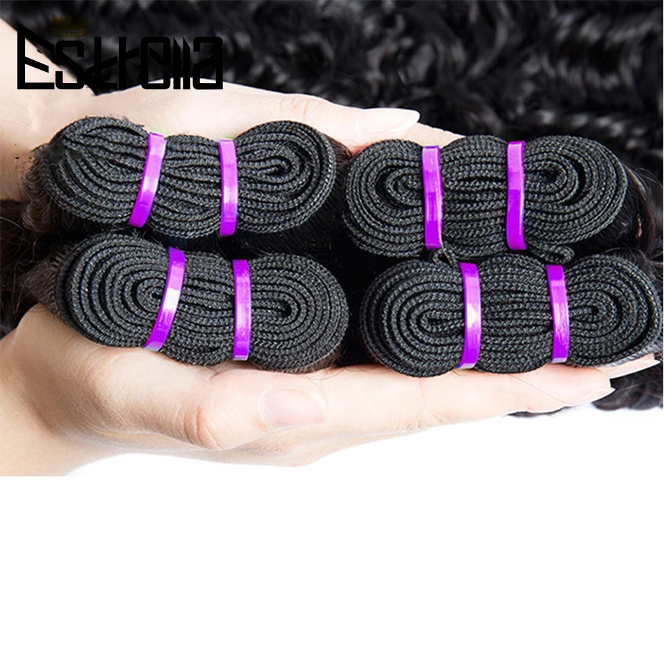 Волнистые пучки волос бразильские пряди 100% натуральные волосы для наращивания