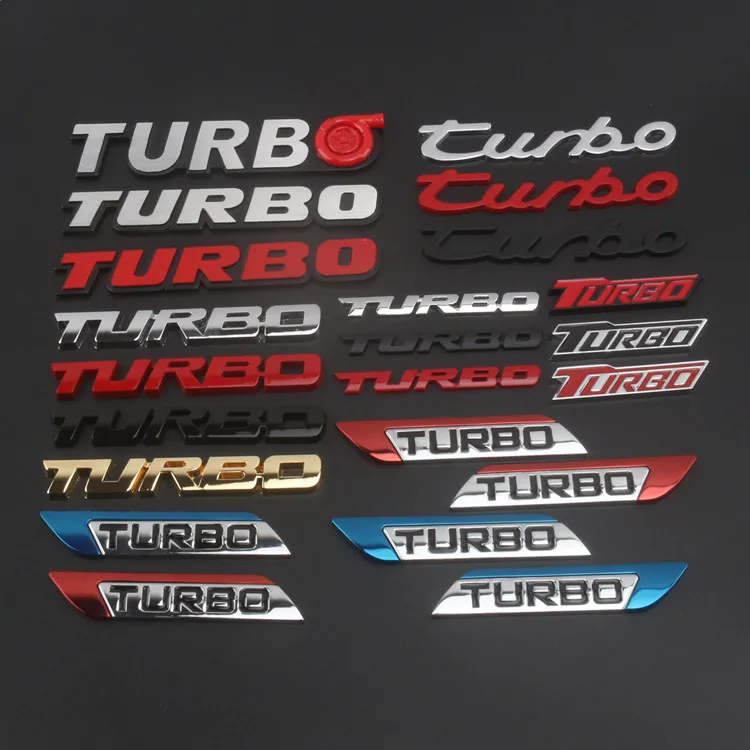 

Chrome Metal Turbo T Car Auto Trunk Rear Tailgate Emblems Badge Decal Sticker S