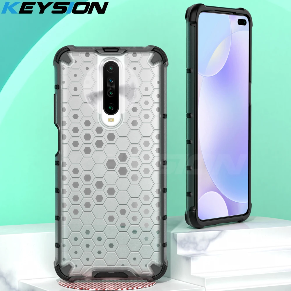 KEYSION Shockproof Case for Redmi K30 K30 Pro 5G K20 Note 8 Pro 8T 8A 7 Honeycomb Phone Cover for Xiaomi Mi 9T Mi 9 Lite CC9 Pro