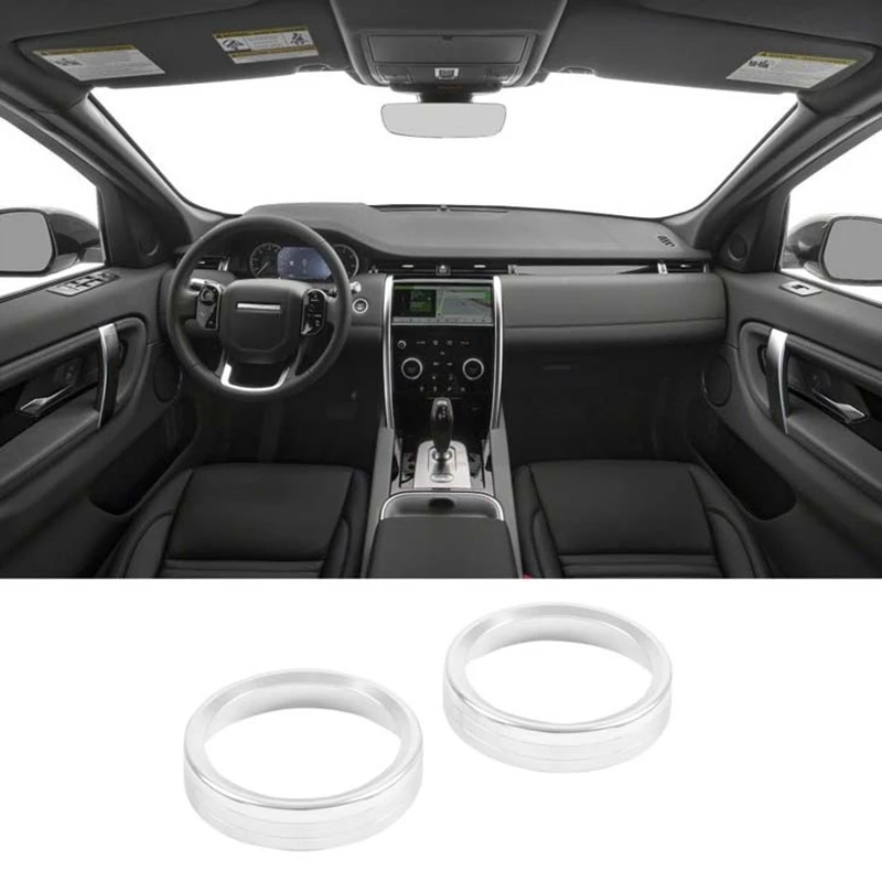 

Air Conditioner Knobs Cover Air Conditioner Knob Ring Aluminum Alloy for 2021 Land Rover Discovery 5