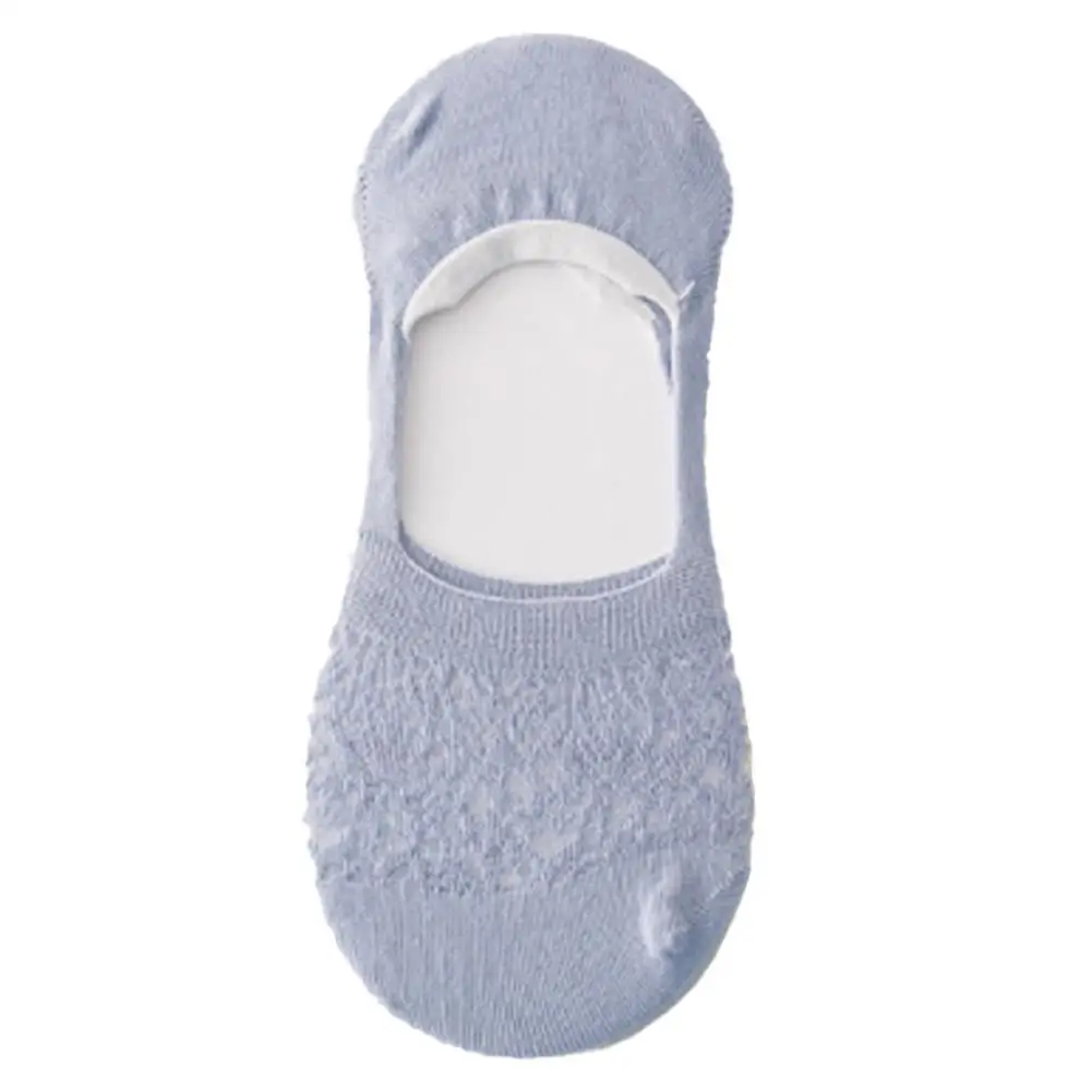 

Women's Non-slip Socks Spring And Summer Shallow Mouth Invisible Women's Hollow Socks Socks Cotton Silicone W3I5