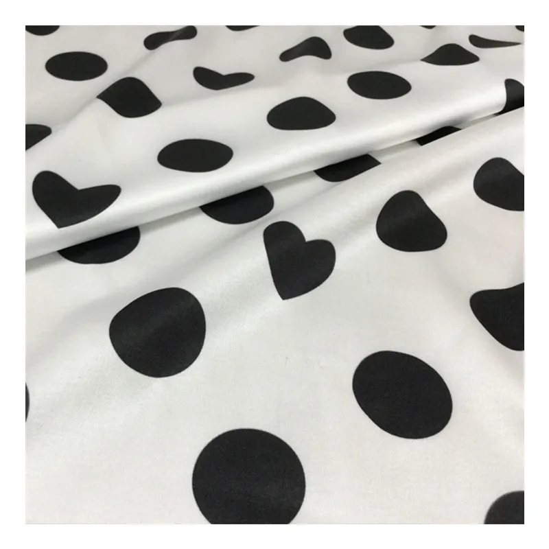 Printed Fabric Meter Love Wave Dot Shirt Dress 100% Polyester Wholesale Cloth | Дом и сад