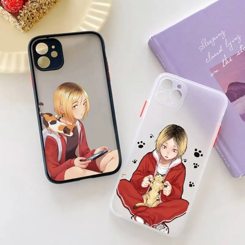 

Kenma Kozume of Haikyuu anime Phone Case matte transparent For iphone 7 8 11 12 plus mini x xs xr pro max cover