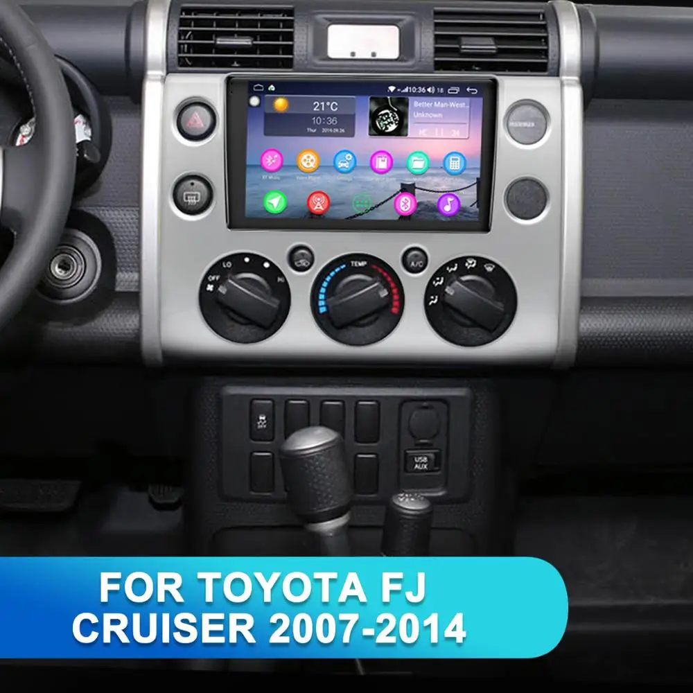 Автомобильная магнитола на Android радио аудио GPS мультимедийный плеер для Toyota FJ CRUISER