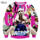 Свитшот унисекс, с 3D принтом, большого размера, с длинным рукавом