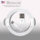 1 м 2 м оригинальный USB кабель для зарядки данных Apple Lightning для Apple iPhone 11 12 Pro XS Max X XR 6 6s 7 8 Plus iPad iPhone кабели для зарядки