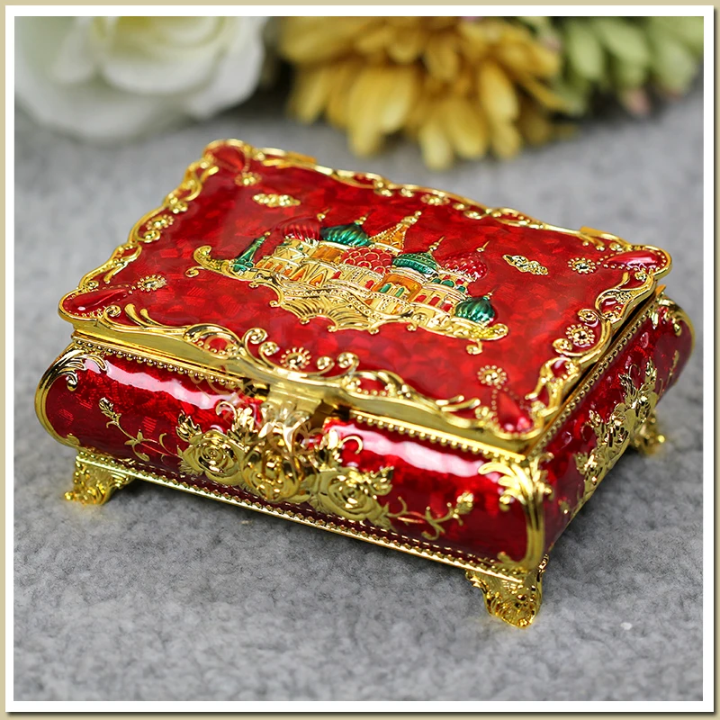 Винтажный чехол для ювелирных изделий модная шкатулка из цинкового оловянного