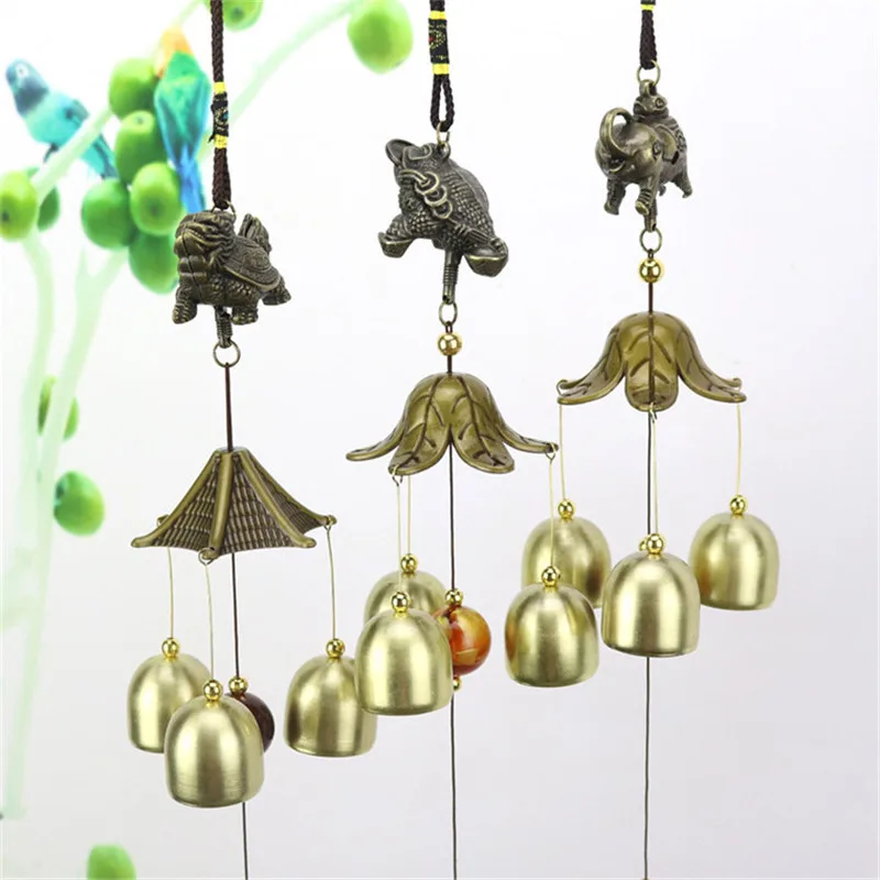 

Antique Wind Chimes Outdoor Living Decoration Metal Wind Chimes Wall Hanging Home Decor Yard Garden Tubes Bells Copper Windchime
