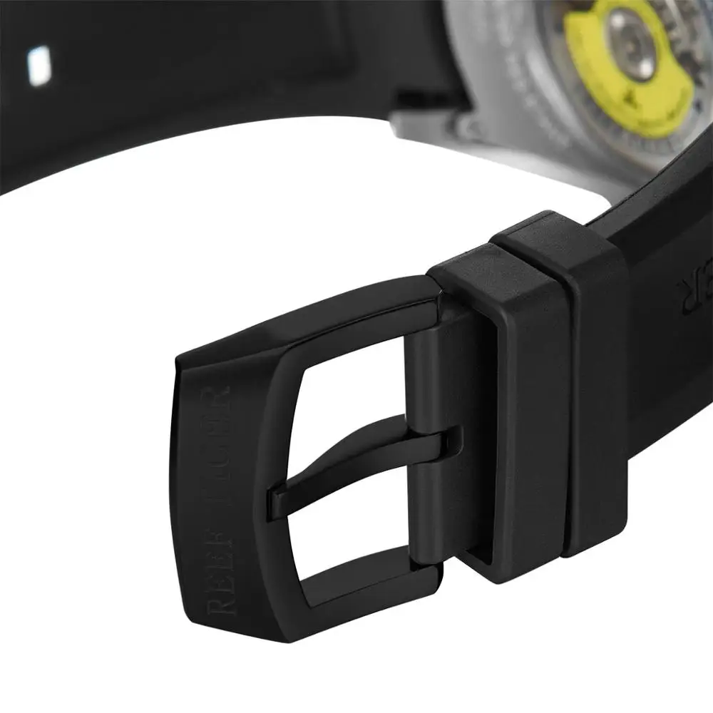 Мужские автоматические часы мужские спортивные наручные Reef Tiger с турбийоном