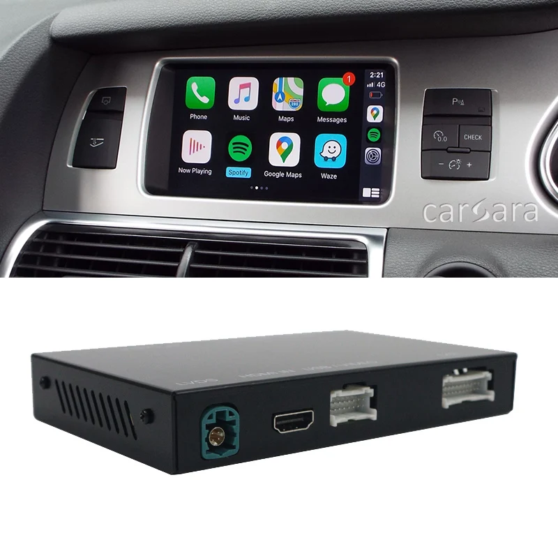 Günstig CarPlay Integration Kit 2010-2011 S6 C6 Mit MMI 3G Android Auto Mirroring Google Waze Spotify Telefon Musik Iphone App Ios Spielen