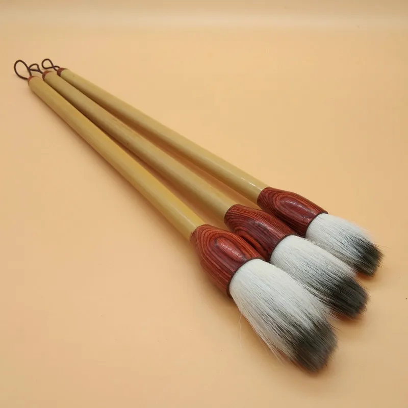 3pcs/set Chinese Calligraphy Woolen Purple Rabbit Writing Brushes Brush Pen For Drawing Freehand Painting | Канцтовары для офиса и