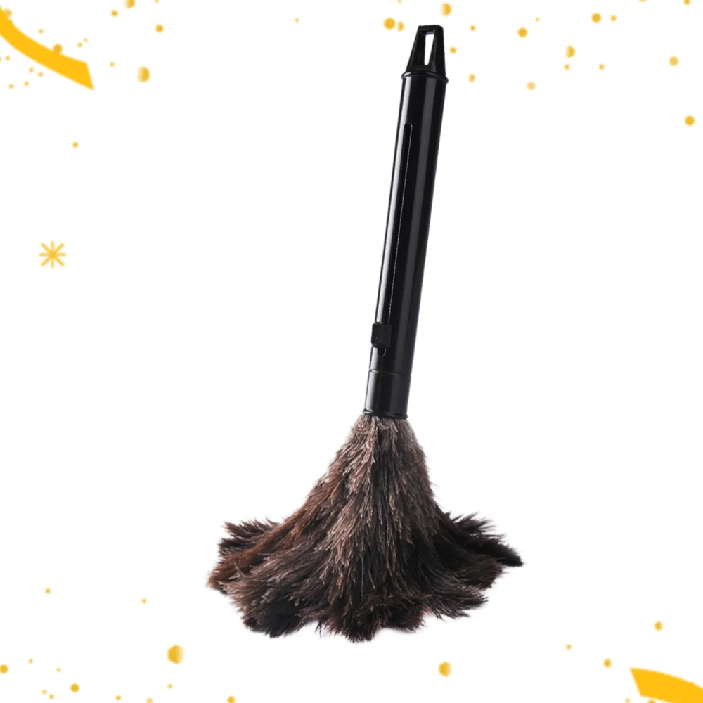 

1PC Car Vent Cleaning Brush Anti-static Bird Hair Duster Telescopic Auto Air Vent Brush for Home Shop