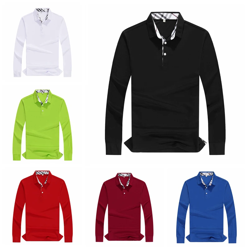Осенняя мужская одежда рубашка поло деловые повседневные тёплые рубашки с