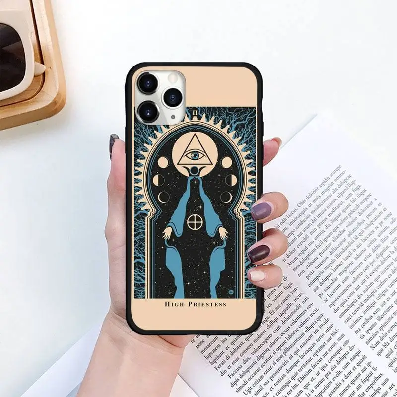 

Witches moon Tarot Mystery totem Phone Case for iPhone 11 12 pro XS MAX 8 7 6 6S Plus X 5S SE 2020 XR mini