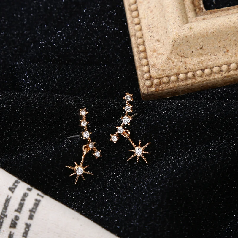 

Long Tassel Style Geometric Sun Star Drop Dangle Earrings Exquisite Morden Jewelry For Women