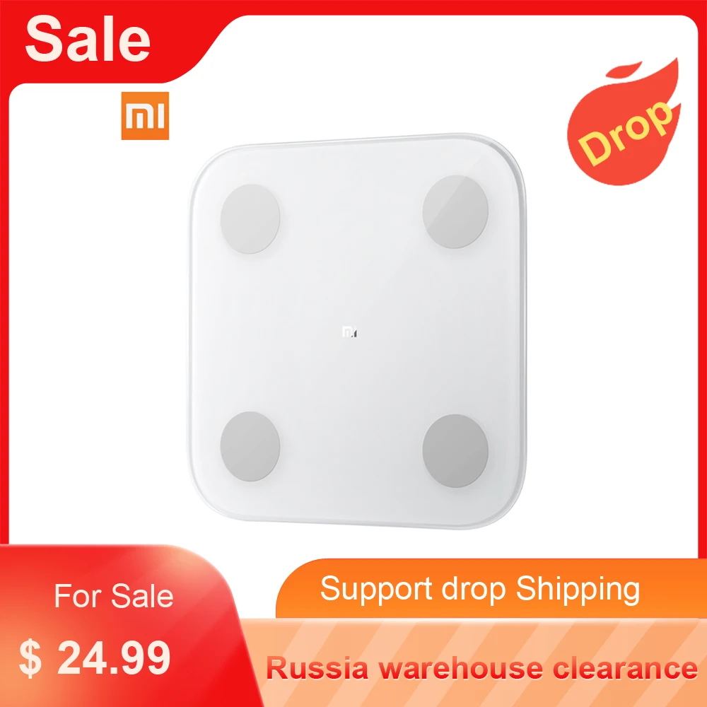 Весы Xiaomi Mi Body Scale 2 умные весы для определения массы жира и индекса тела тест на