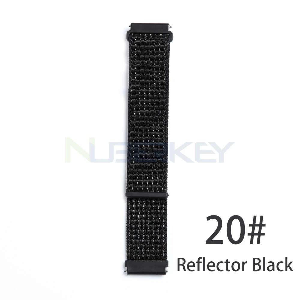 Нейлоновая петля тканевой ремешок для Xiaomi Amazfit Bip ремешок для наручных часов для Huami Amazfit Bip BIT PACE Lite Youth умные часы-браслет - Цвет: 20