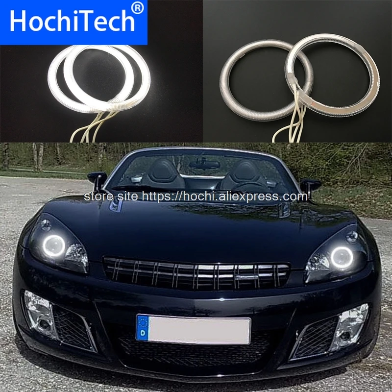 HochiTech белый 6000K CCFL головной светильник Halo Angel Demon Eyes Kit angel eyes для Opel GT Roadster 2007 2008 2009