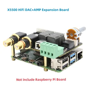 Плата расширения X5500 HiFi DAC + AMP, поддержка X872X710X850X860, совместима с Raspberry Pi 4B3B +3B