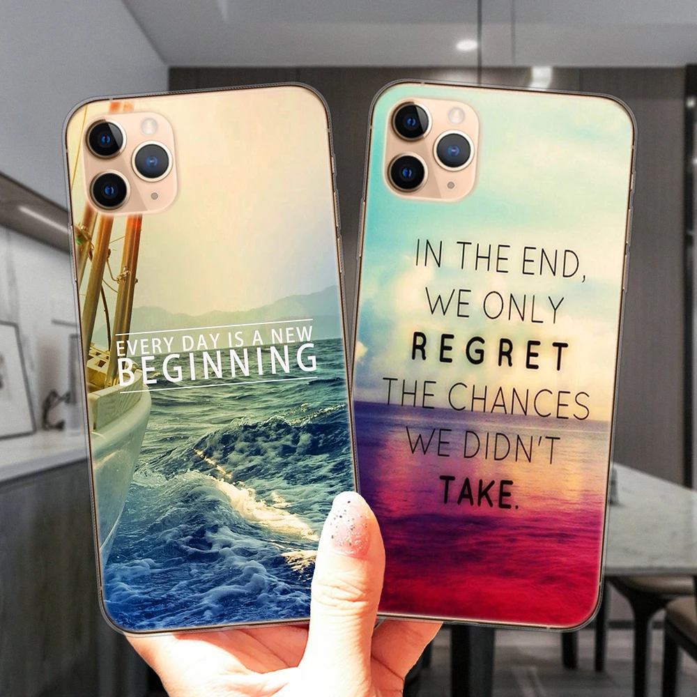 Мягкий чехол для телефона с изображением океана и заката восхода солнца морского