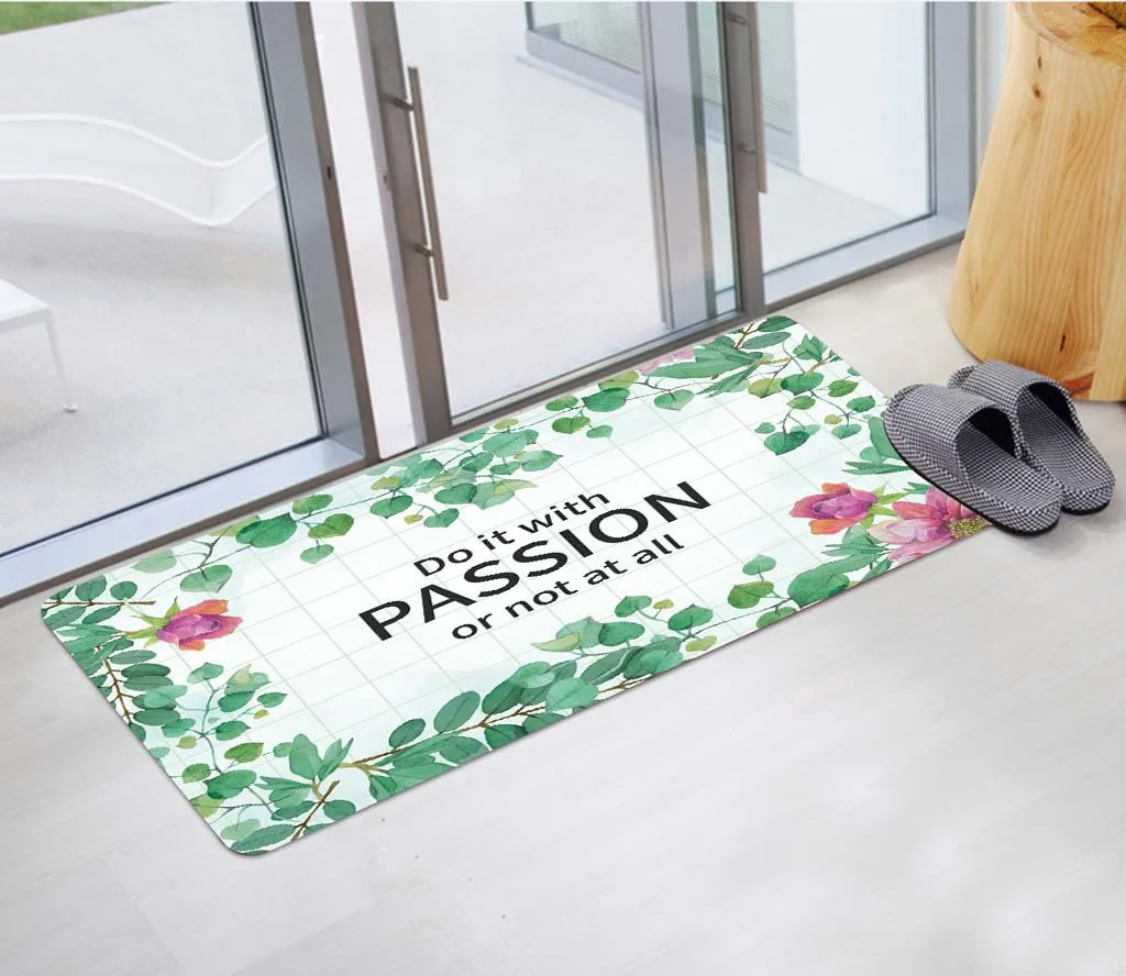 Мультяшный коврик фланелевый домашний для ног домашняя длинная спальня кухня