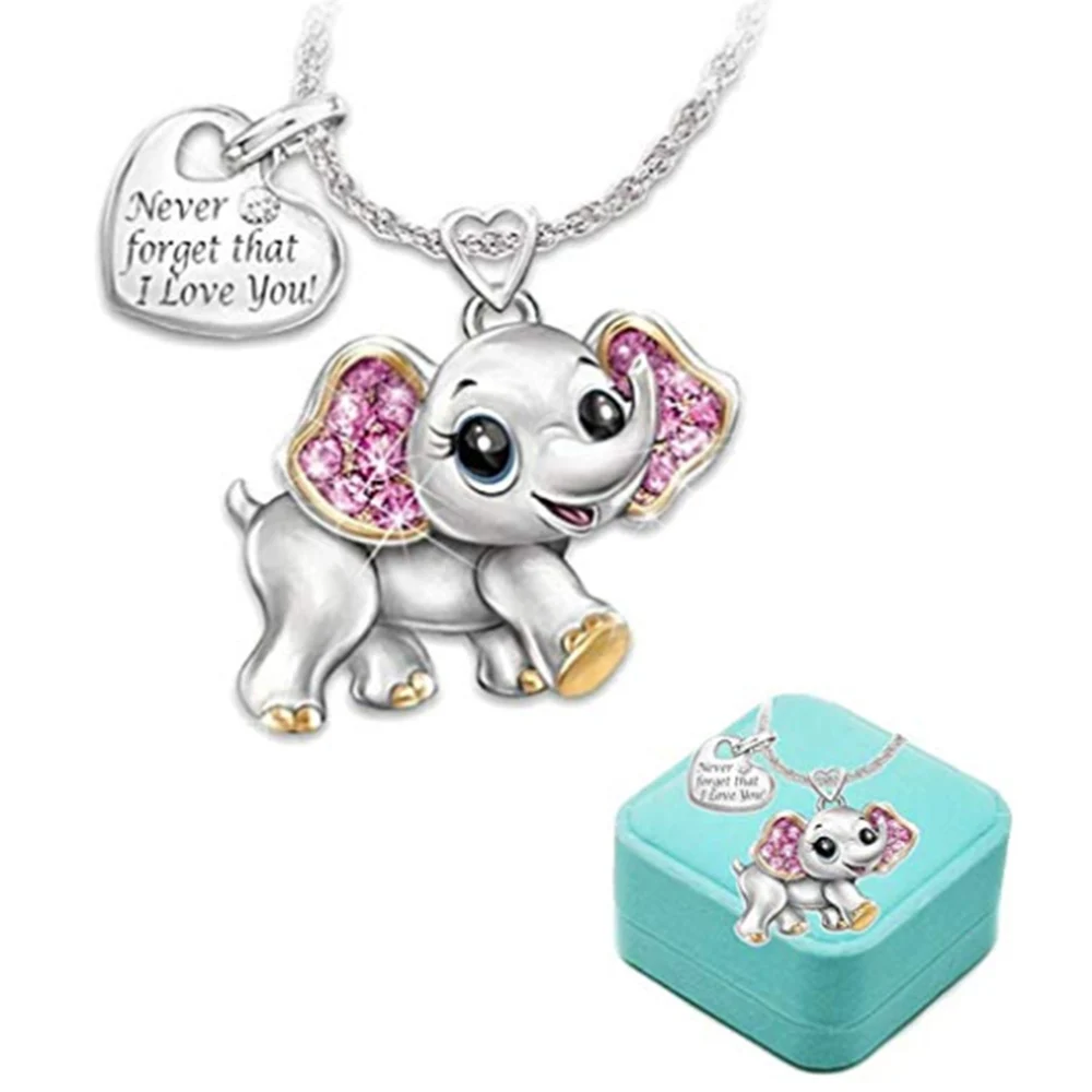 Красивые Подвески в виде слона ожерелья цепи для женщин и мужчин модные