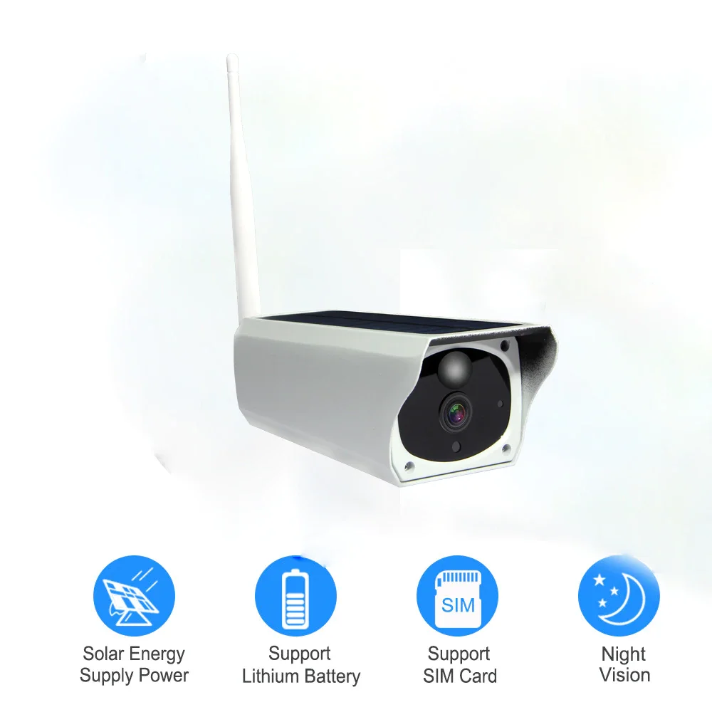 1080P ip-камера на солнечной батарейке Wifi беспроводная камера безопасности