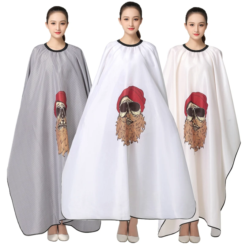 Профессиональная накидка для парикмахерской в полоску с ретро-узором