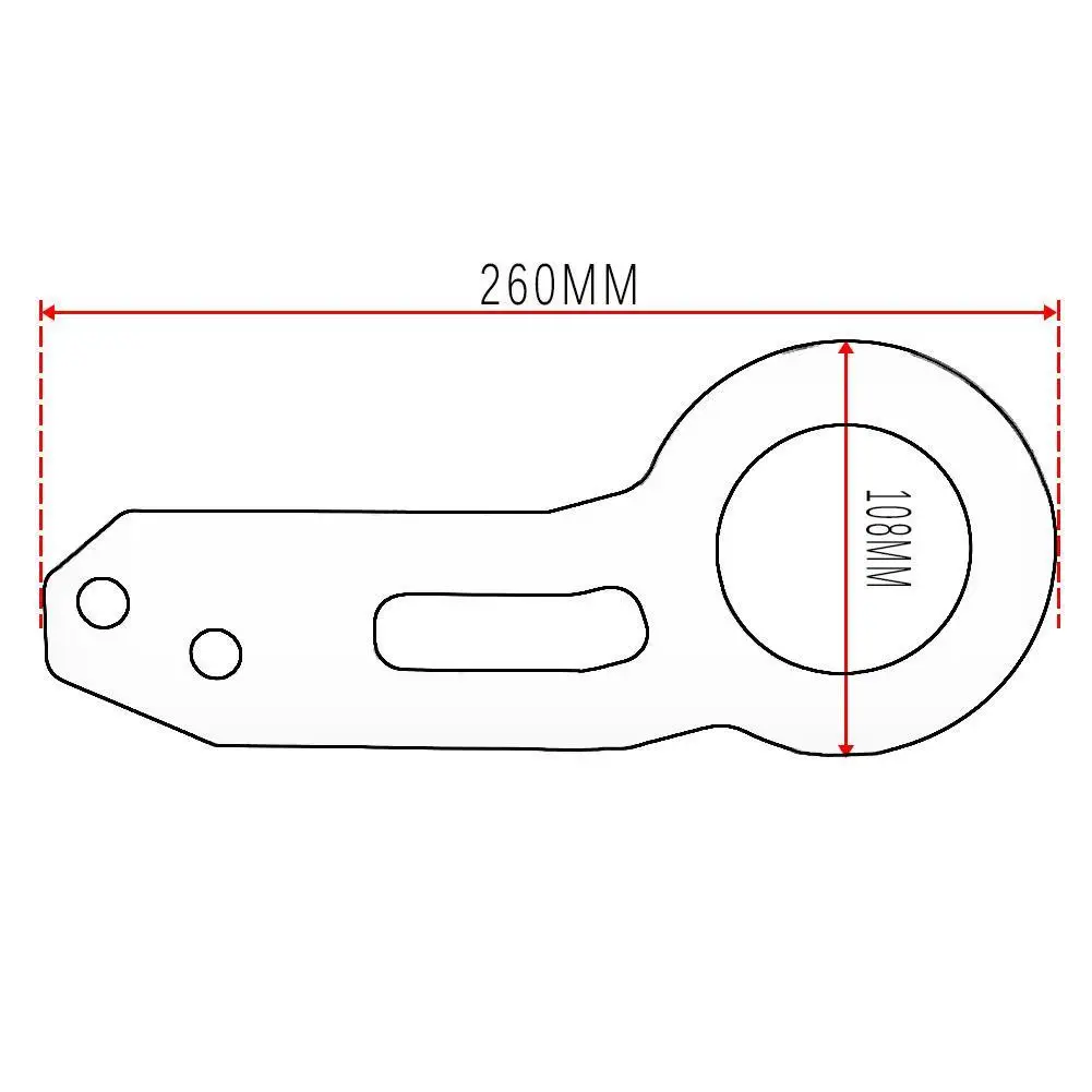 

Racing Rear Tow Hook Aluminum Alloy Towing Hook For JDM RS-TH004 RASTP- J1A3