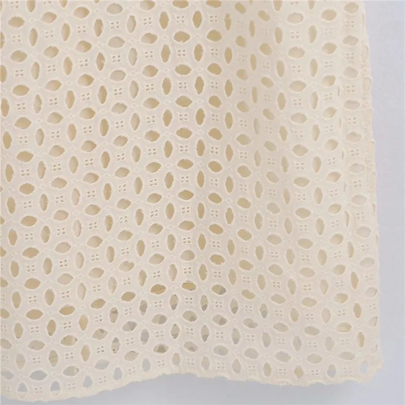 

TRAF Za Cut Out Dress Women 2021 Embroidery Long Shirt Dress Woman Vintage Button Up Long Sleeve Midi Elegant Summer Dresses