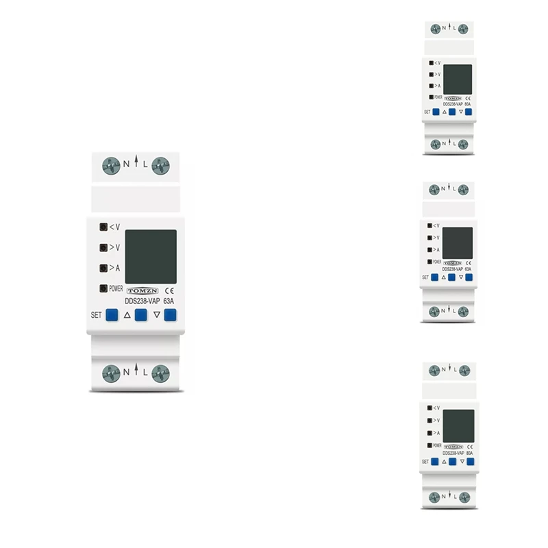 

Din Rail Adjustable over Under Voltage Protective Device Protector Current Limit Protection Voltmeter
