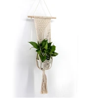 hanging baskets flowerpot plant holder pot macrame plant hanger hanging planter basket jute rope braided craft vintage decor