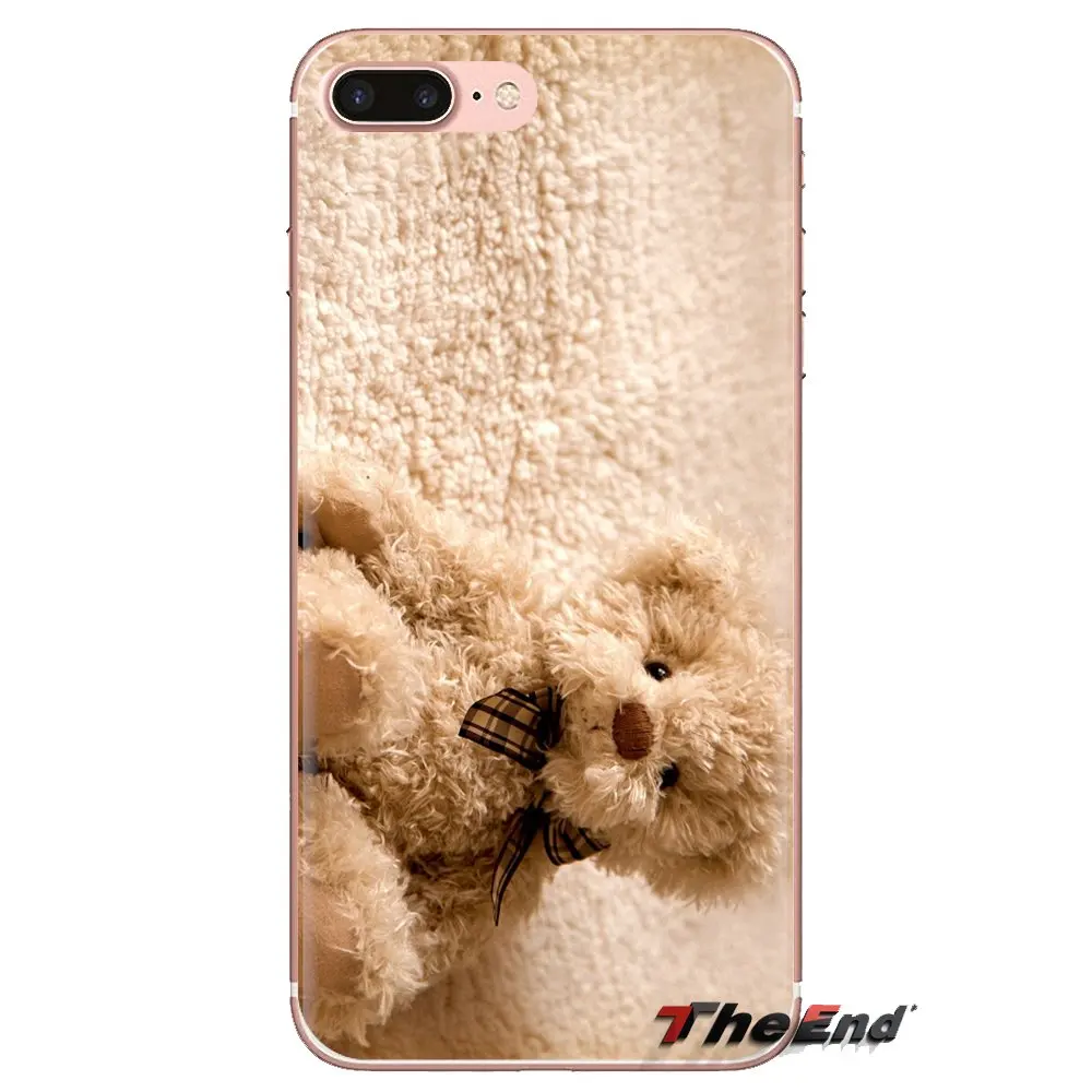 Soft Transparent Shell Covers Embroidery Teddy Bear Artwork For Huawei Mate Honor 4C 5C 5X 6X 7 7A 7C 8 9 10 8C 8X 20 Lite Pro |